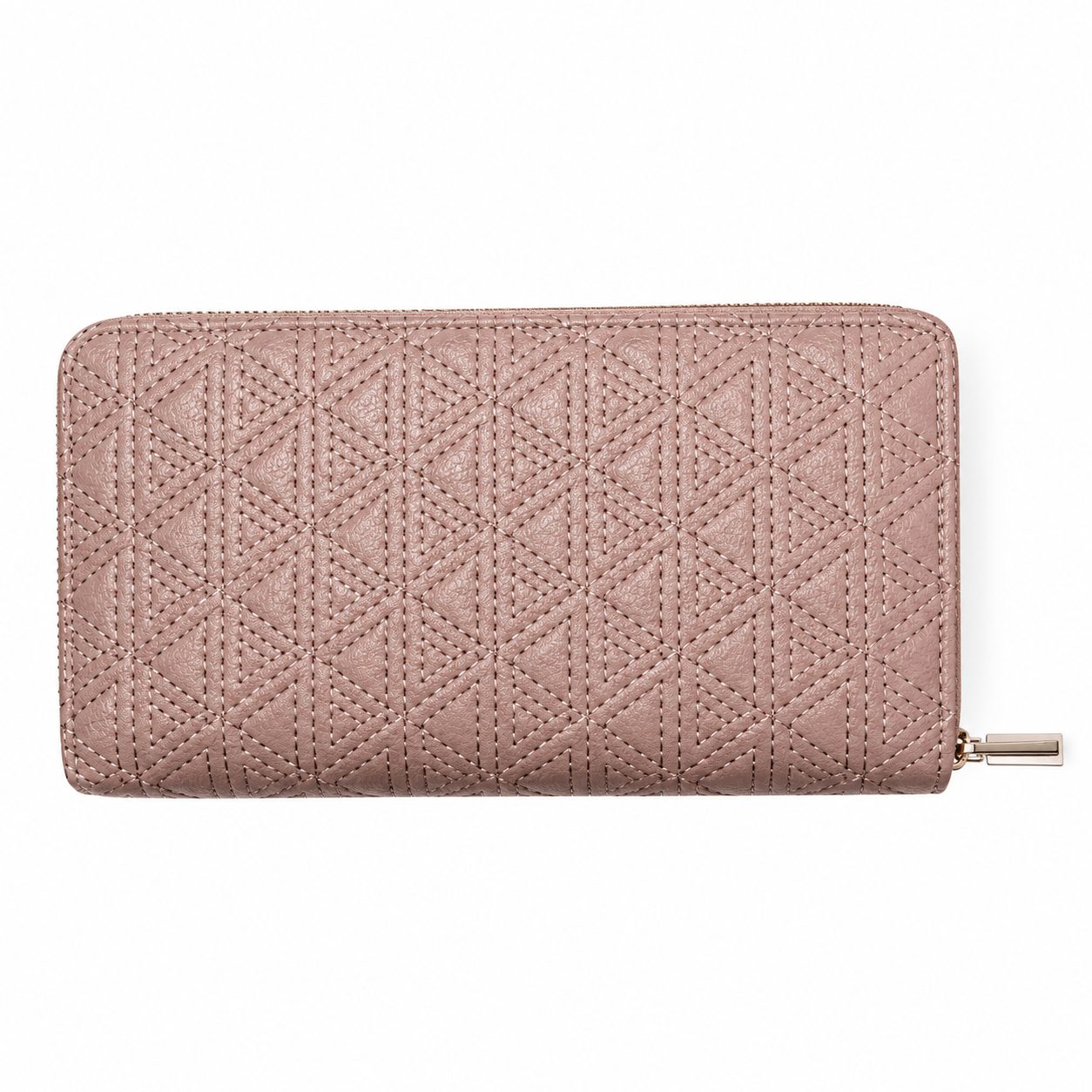 CARTERA  ADRIENNE VITTADINI BEIGE CON CIERRE DORADO -EDICION UNICA