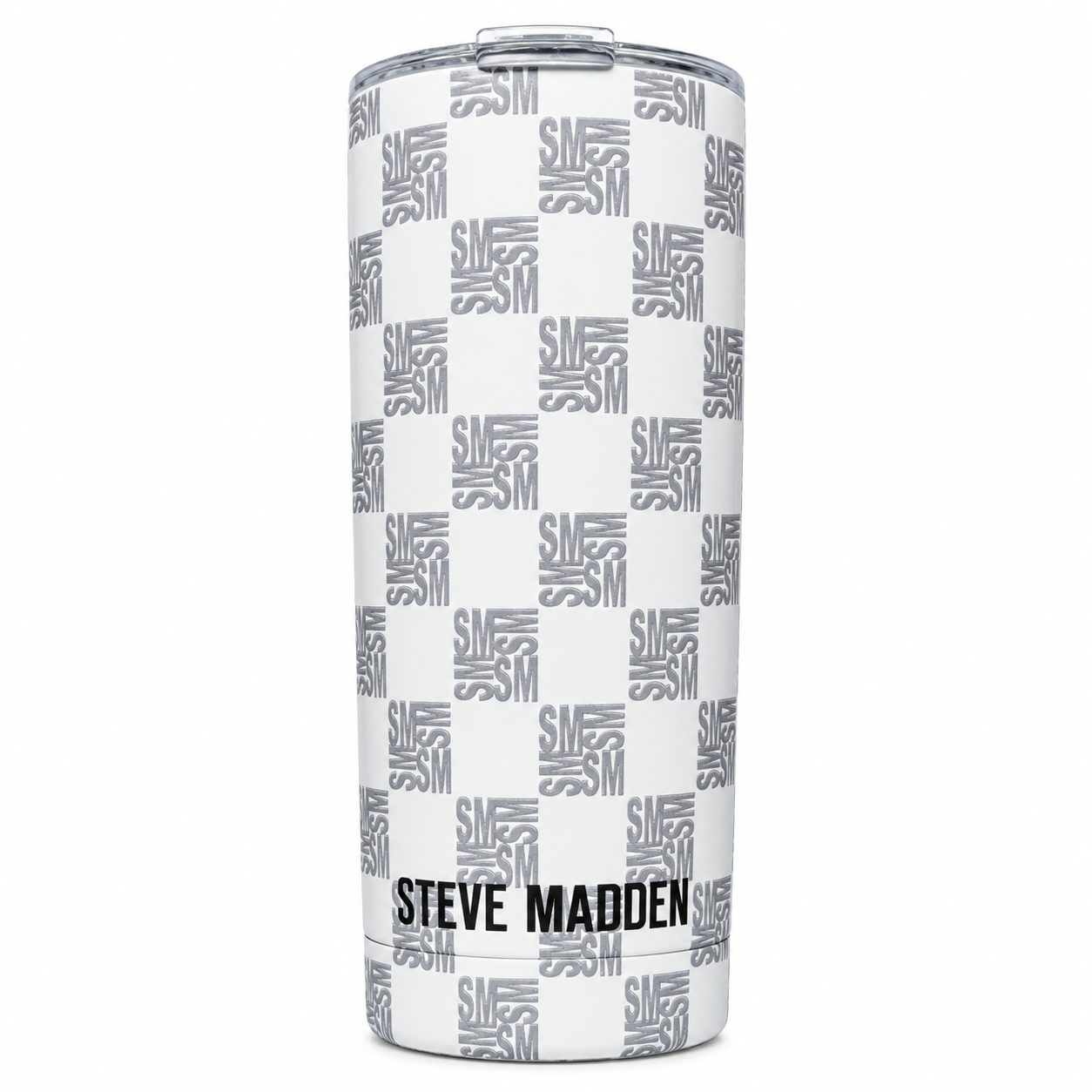 Termo Steve Madden blanco con diseño SM — edición exclusiva