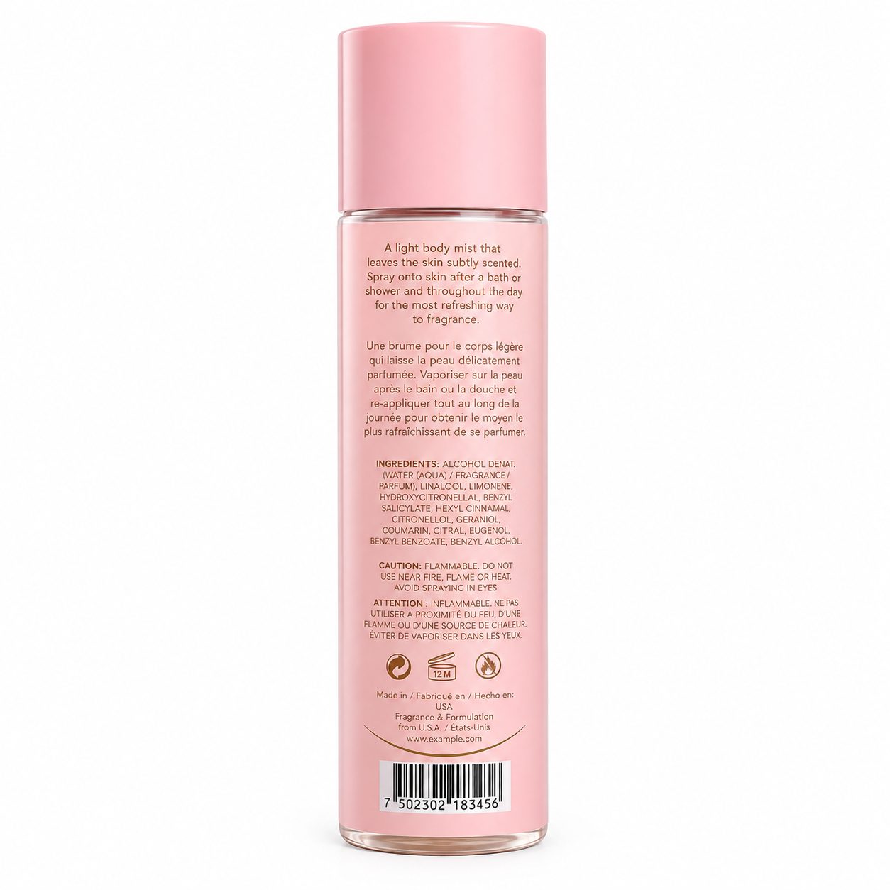 Perry Ellis Love Body Mist – Bruma Corporal Femenina 236 ml | Locion Corporal