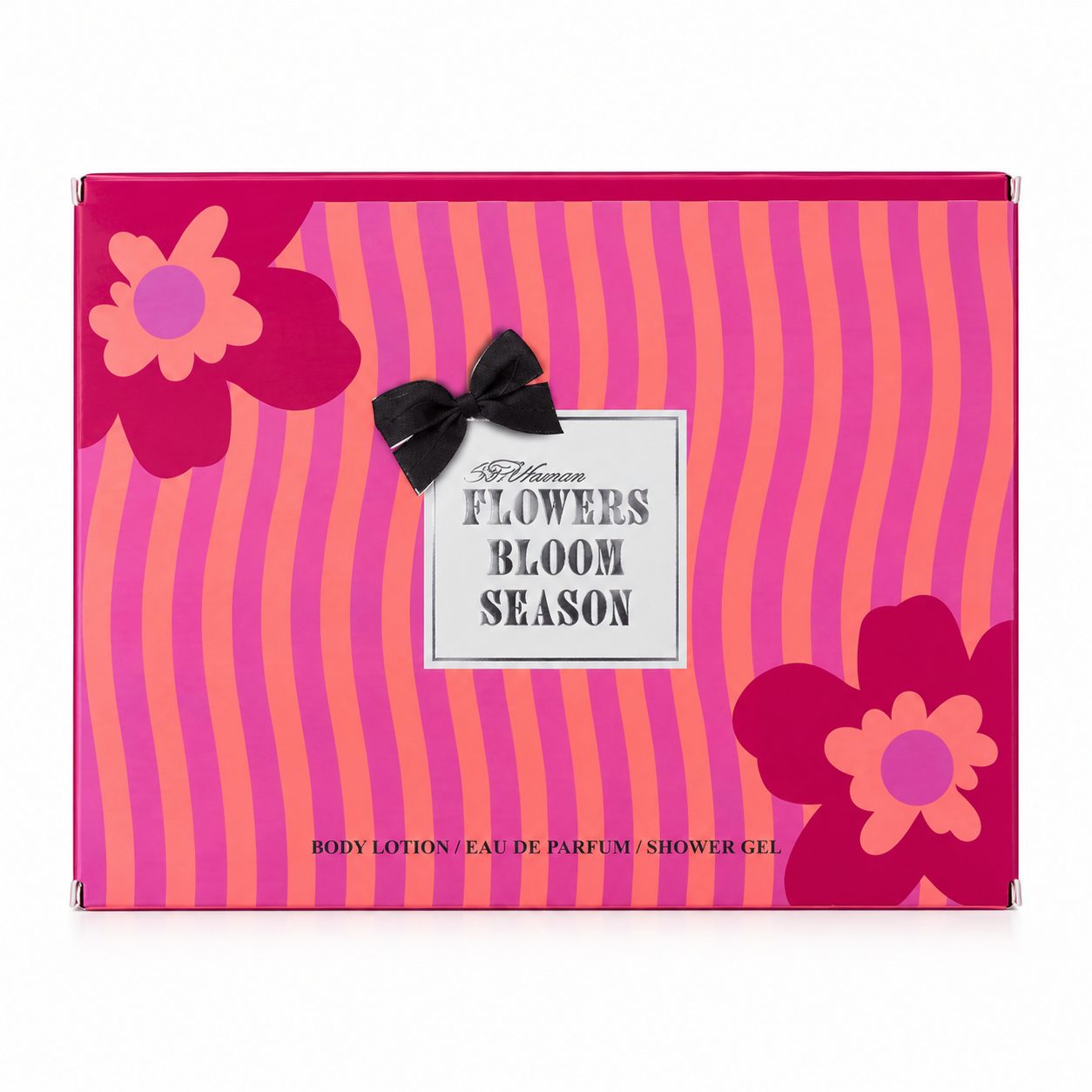 Set de Regalo FLOWERS BLOOM SEASON – Perfume + Gel de Ducha + Loción Corporal