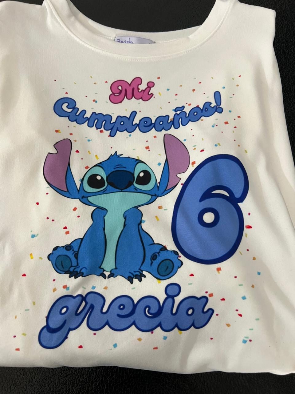 PLAYERA PERSONALIZADA PARA CUMPLEAÑOS TALLA HASTA 14 AÑOS